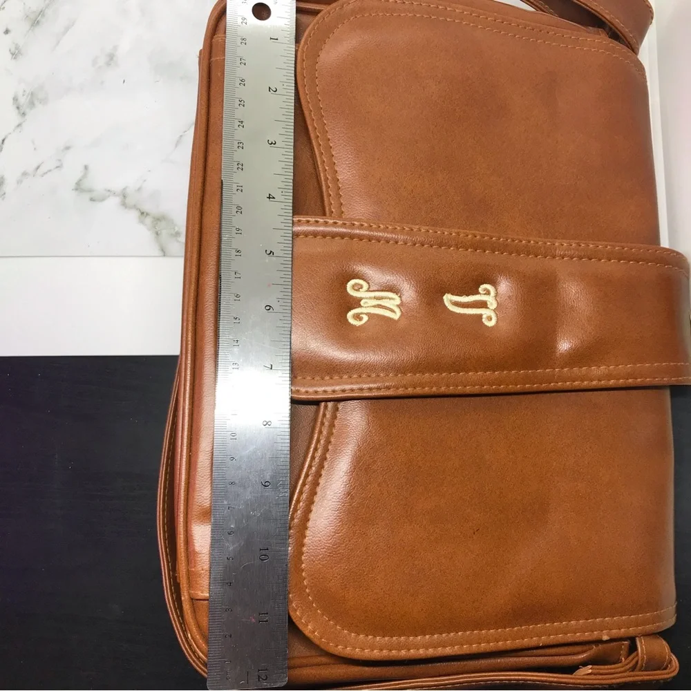 Vintage Brown Leather Shoulder Bag Purse - Picture 13 of 16